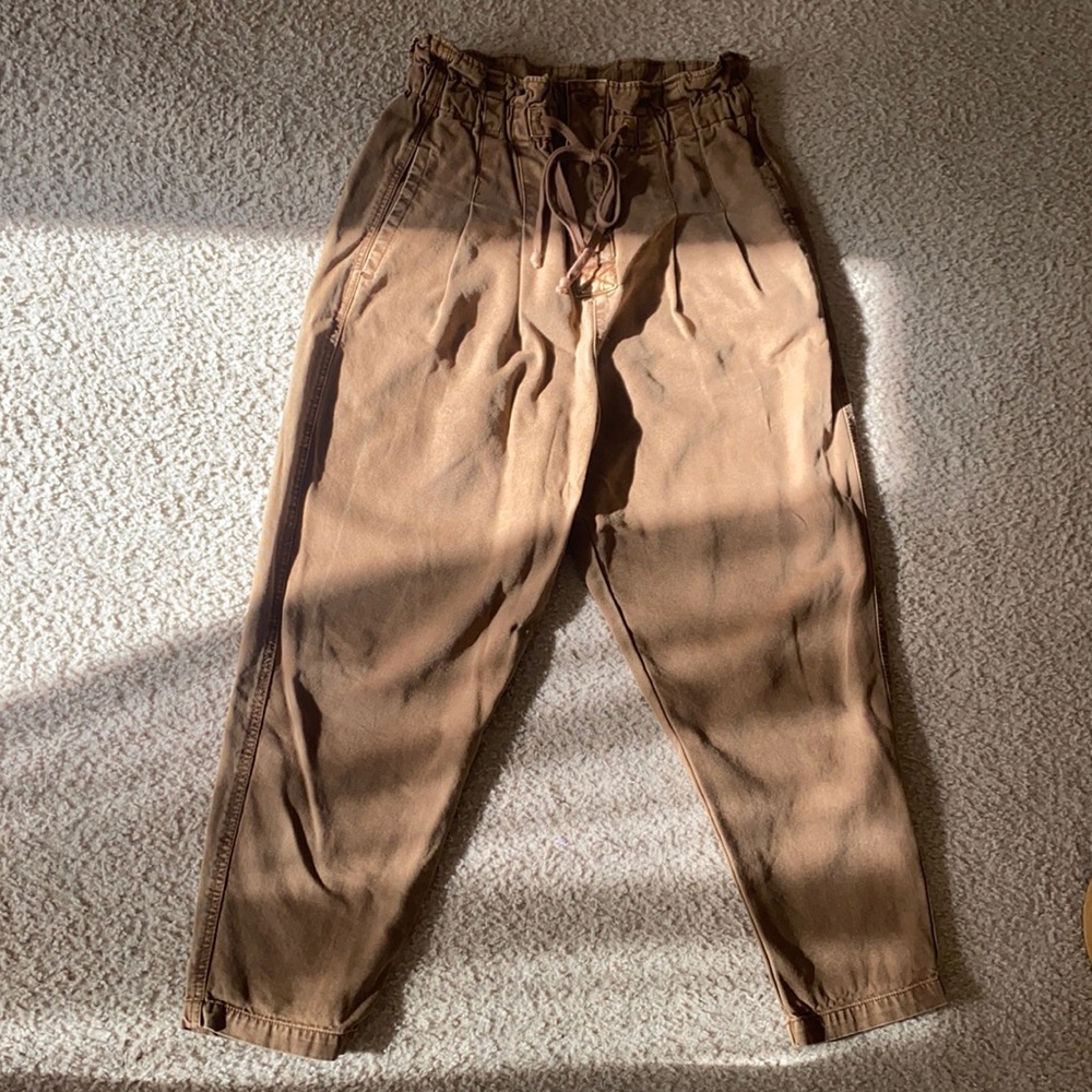 Free people size M paper bag pants